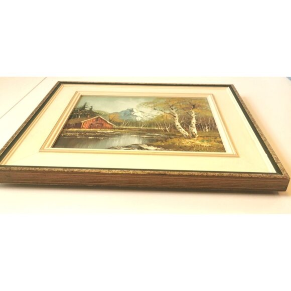 Vintage Outdoor Nature Scene Oil Painting by C. Gibbon - Picture 4 of 9